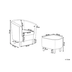 Beliani Cocktailstoel HOLDEN - Groen Polyester -Tuinmeubel Winkel 00019541285e4a35b0061cdbae70a4d7