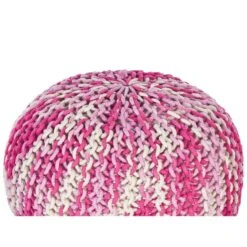 Beliani Poef CONRAD - Wit Katoen -Tuinmeubel Winkel 01d64640709646ed96a56212e294f5fb