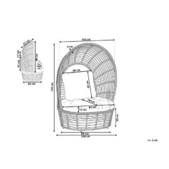 Beliani Fauteuil LIDO - Beige Rotan -Tuinmeubel Winkel 0858c38da24d488e8a712a1c2c911fd6