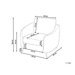 Beliani Fauteuil TROSA - Groen Polyester 8 Beliani Fauteuil TROSA - Groen Polyester -Tuinmeubel Winkel 0aa3edf187c14202bf6ff6a2457a851d