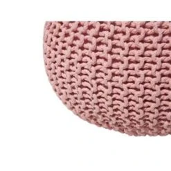 Beliani Poef CONRAD - Roze Katoen -Tuinmeubel Winkel 0c04691602b540448524f63a6151d9aa