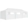 VidaXL Partytent Pop-up Met 8 Zijwanden 3x9 M Wit