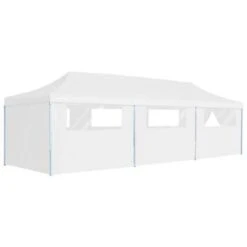 VidaXL Partytent Pop-up Met 8 Zijwanden 3x9 M Wit