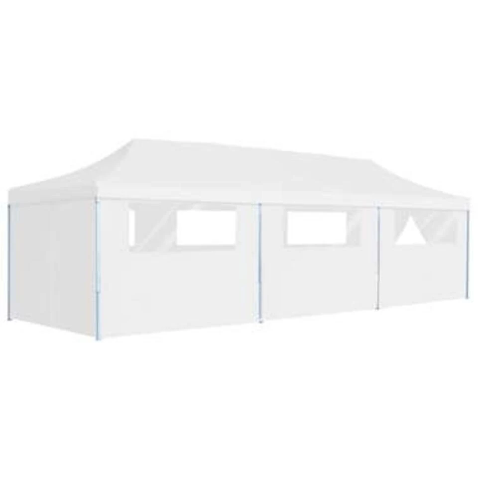 VidaXL Partytent Pop-up Met 8 Zijwanden 3x9 M Wit 3 VidaXL Partytent Pop-up Met 8 Zijwanden 3x9 M Wit