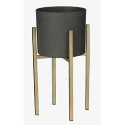 Mica Decorations Bloempot - Donkergrijs - Mat - Keramiek - 19 X 17 Cm 9 Mica Decorations Bloempot - Donkergrijs - Mat - Keramiek - 19 X 17 Cm -Tuinmeubel Winkel 1000003705 0104