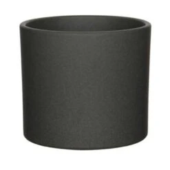 Mica Decorations Bloempot - Donkergrijs - Mat - Keramiek - 19 X 17 Cm