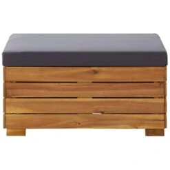 VidaXL Voetensteun 1 St Met Kussen Sectioneel Massief Acaciahout 8 VidaXL Voetensteun 1 St Met Kussen Sectioneel Massief Acaciahout -Tuinmeubel Winkel 1000005890 0102