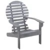 VidaXL Stoel Adirondack Massief Acaciahout Grijs -Tuinmeubel Winkel 1000006330