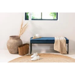 Lifa Living Londen Halbank - Blauw - 120 X 40 X 45 Cm -Tuinmeubel Winkel 1000006740 0103