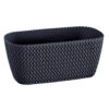 Prosperplast Plantenbak Splofy - Antraciet - Kunststof - 30 Cm -Tuinmeubel Winkel 1000008217