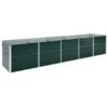 VidaXL Plantenbak Verhoogd 400x80x45 Cm Gegalvaniseerd Staal Groen