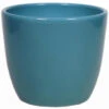 Floran Plantenpot - Oceaan Blauw - Glanzend - Keramiek - 19 X 17 Cm