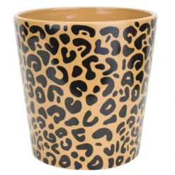 Cosy & Trendy Bloempot - Keramiek - Luipaard Print - 13 X 13 Cm