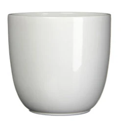 Mica Decorations Bloempot - Wit - Keramiek - 14 X 14 Cm