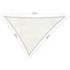 Shadow Comfort Driehoek 3,5x4x4,5m Arctic White