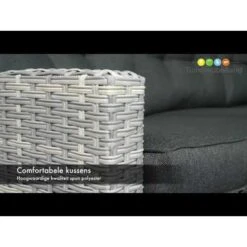 Garden Impressions Alaska Lounge Dining Set Rechts - Grijs -Tuinmeubel Winkel 1000013867 0103