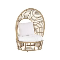 Beliani Fauteuil LIDO - Beige Rotan