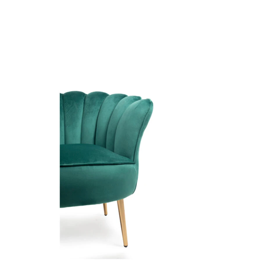 Giga Meubel Fauteuil Velvet Groen - Jada 5 Giga Meubel Fauteuil Velvet Groen - Jada - Afbeelding 3