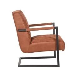 LABEL51 Fauteuil Denmark - Cognac - Microfiber -Tuinmeubel Winkel 1000028407 0103