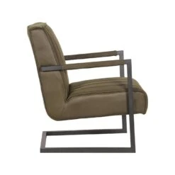 LABEL51 Fauteuil Milo - Army Green - Microfiber -Tuinmeubel Winkel 1000028412 0102