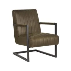 LABEL51 Fauteuil Milo - Army Green - Microfiber