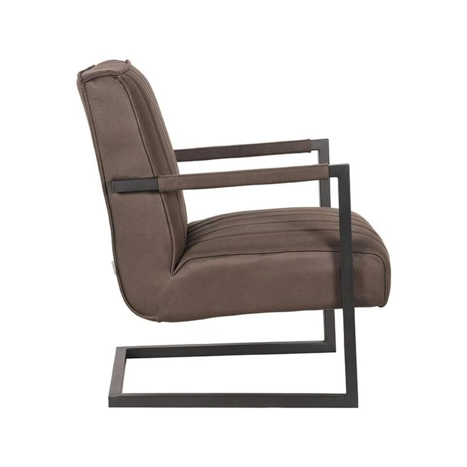 LABEL51 Fauteuil Milo - Antraciet - Microfiber 5 LABEL51 Fauteuil Milo - Antraciet - Microfiber - Afbeelding 3