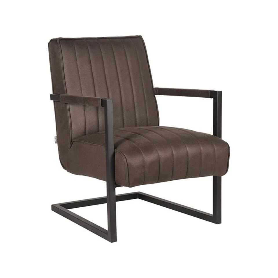 LABEL51 Fauteuil Milo - Antraciet - Microfiber 3 LABEL51 Fauteuil Milo - Antraciet - Microfiber