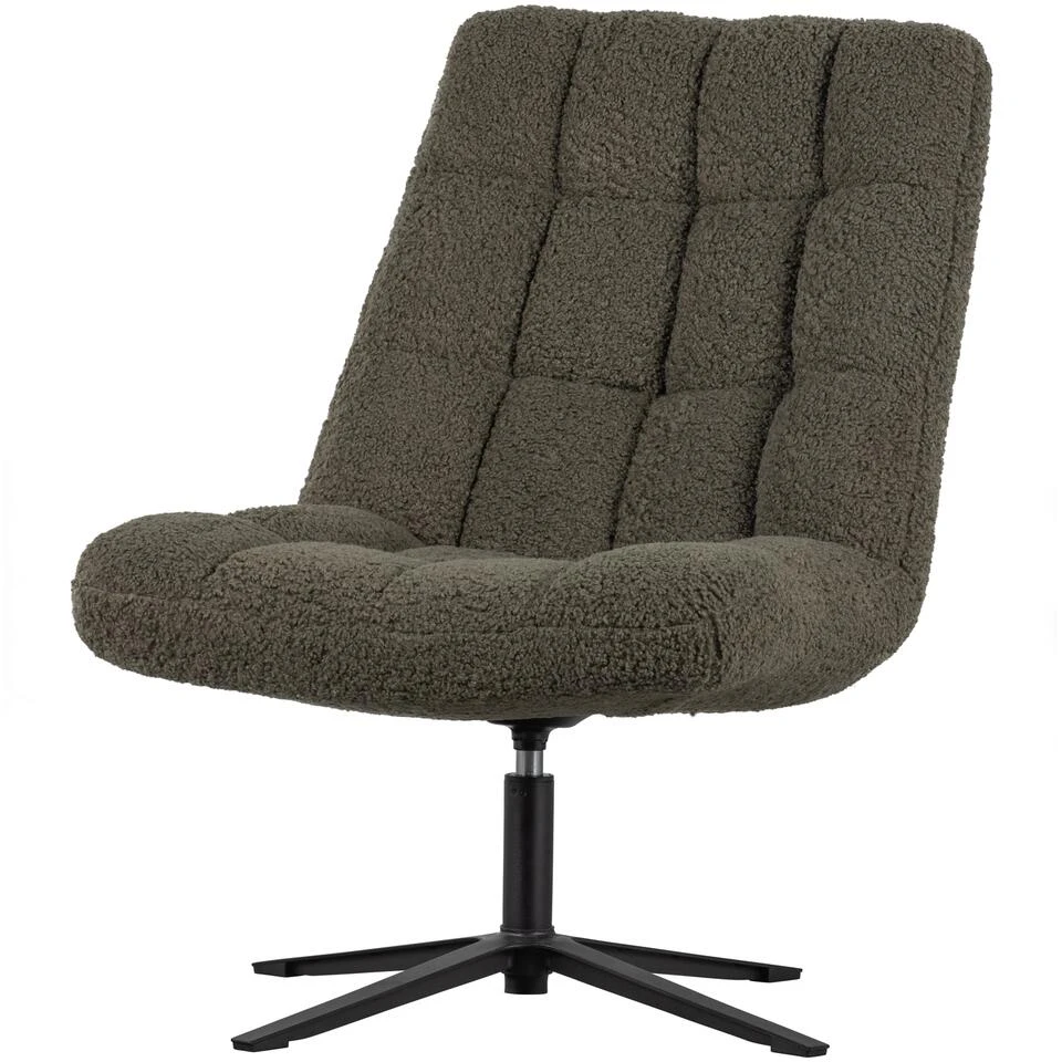 WOOOD Job Draaifauteuil - Teddy - Groen - 101x70x85 3 WOOOD Job Draaifauteuil - Teddy - Groen - 101x70x85