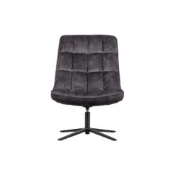WOOOD Job Draaifauteuil - Velvet - Antraciet - 101x70x85 9 WOOOD Job Draaifauteuil - Velvet - Antraciet - 101x70x85 -Tuinmeubel Winkel 1000031100 0103