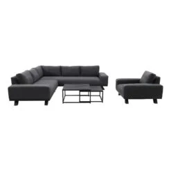 VDG Barcelona/Royalty Sunbrella Loungeset - Sooty + Stoel