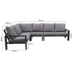 VDG Montana/Jersey Aluminium Loungeset 8 VDG Montana/Jersey Aluminium Loungeset -Tuinmeubel Winkel 1000031640 0102
