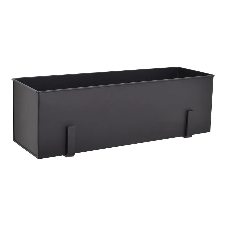 LOFT42 Flora Wand Plantenbak Large - Opbergbox - Metaal - Mat Zwart 3 LOFT42 Flora Wand Plantenbak Large - Opbergbox - Metaal - Mat Zwart