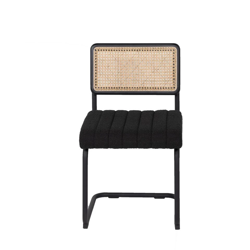 Giga Meubel Eetkamerstoel Boucle/Webbing - Groen - 47x46x58cm - Suus 3 Giga Meubel Eetkamerstoel Boucle/Webbing - Groen - 47x46x58cm - Suus