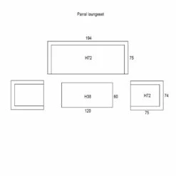 Garden Impressions Parral Loungeset 4-delig - Mystic Grijs 8 Garden Impressions Parral Loungeset 4-delig - Mystic Grijs -Tuinmeubel Winkel 1000035520 0103