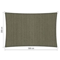 Shadow Comfort Rechthoek 2x3m Desert Storm