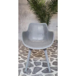 SenS-Line Jasper Tuinstoel - Kunststof - Grijs 9 SenS-Line Jasper Tuinstoel - Kunststof - Grijs -Tuinmeubel Winkel 1000038283 0103