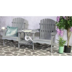 SenS-Line Adirondack Dubbele Tuinstoel - Hout - Grijs 9 SenS-Line Adirondack Dubbele Tuinstoel - Hout - Grijs -Tuinmeubel Winkel 1000038286 0103