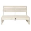 2L Home & Garden Palletbank Whitewash - Wit -Tuinmeubel Winkel 1000038531