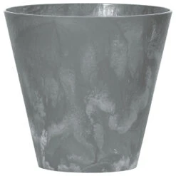 Prosperplast Bloempot - Betonlook - Grijs- Kunststof - 25 Cm