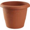 Hega Hogar Bloempot - Terracotta - Kunststof - Rond - 30 Cm -Tuinmeubel Winkel 1000039323