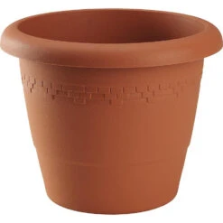 Hega Hogar Bloempot - Terracotta - Kunststof - Rond - 30 Cm