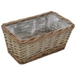 VidaXL Plantenbakken Verhoogd 3 St Wicker Met PE-voering -Tuinmeubel Winkel 1000039775 0103