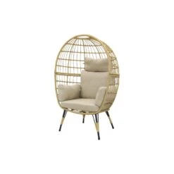 VDG Lola Egg Relaxstoel - Natural Sand -Tuinmeubel Winkel 1000042586 0103