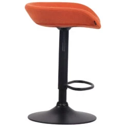 CLP Barkruk Anaheim Zwart Frame Vilt - Oranje -Tuinmeubel Winkel 1000043327 0102