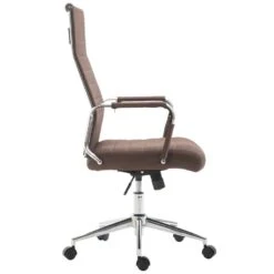 CLP Bureaustoel Columbus Stof - Bruin -Tuinmeubel Winkel 1000043381 0102