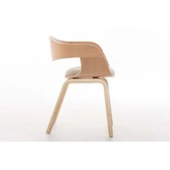 CLP Eetkamerstoel Kingston Natura Frame Stof - Crème -Tuinmeubel Winkel 1000043410 0102