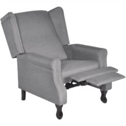 VidaXL Fauteuil Stof Grijs -Tuinmeubel Winkel 1000043926 0102