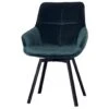 Giga Meubel Stoel Velvet Groen - 58x61x86 - Draaibaar - Shannon -Tuinmeubel Winkel 1000046124