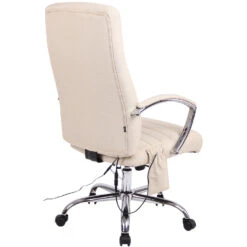 Clp Bureaustoel Valais Met Massage Functie Stof - Crème -Tuinmeubel Winkel 1000046399 0103