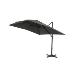 ACAZA Kantelbare Zweefparasol 300x300 Cm - Donker Grijs -Tuinmeubel Winkel 1000047017 0102